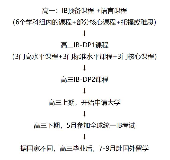 成都树德中学国际高中IB课程流程